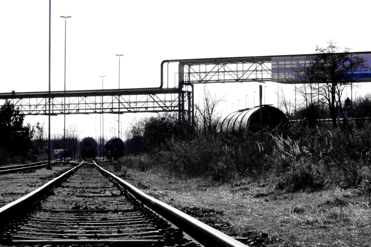 #Bahnlinie #Bitterfeld # Wolfen #Gleise #Waggon